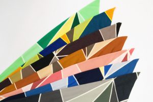 Cotton Spandex Printed Minimalist Abstract Triangle Pattern