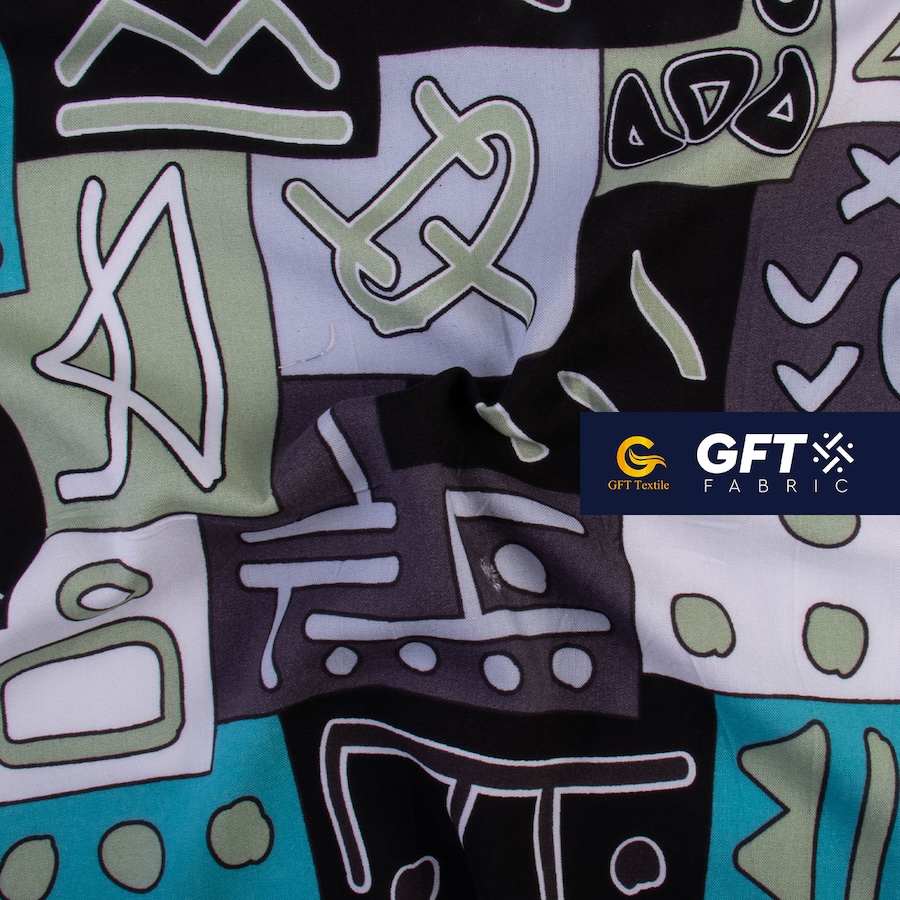 Challis Rayon Senefa Geo Ethnic Pattern -Print - Image 7