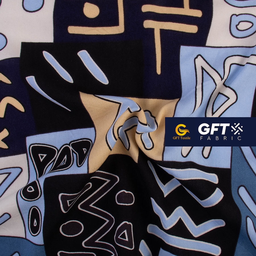 Challis Rayon Senefa Geo Ethnic Pattern -Print - Image 5