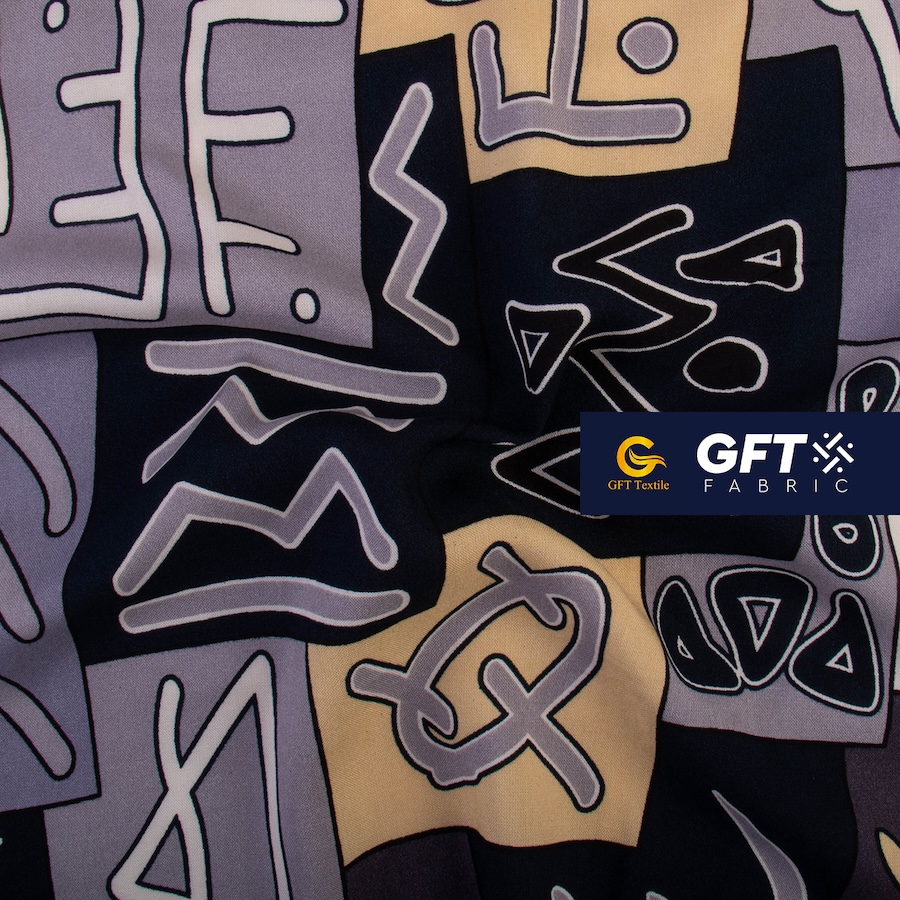 Challis Rayon Senefa Geo Ethnic Pattern -Print - Image 3