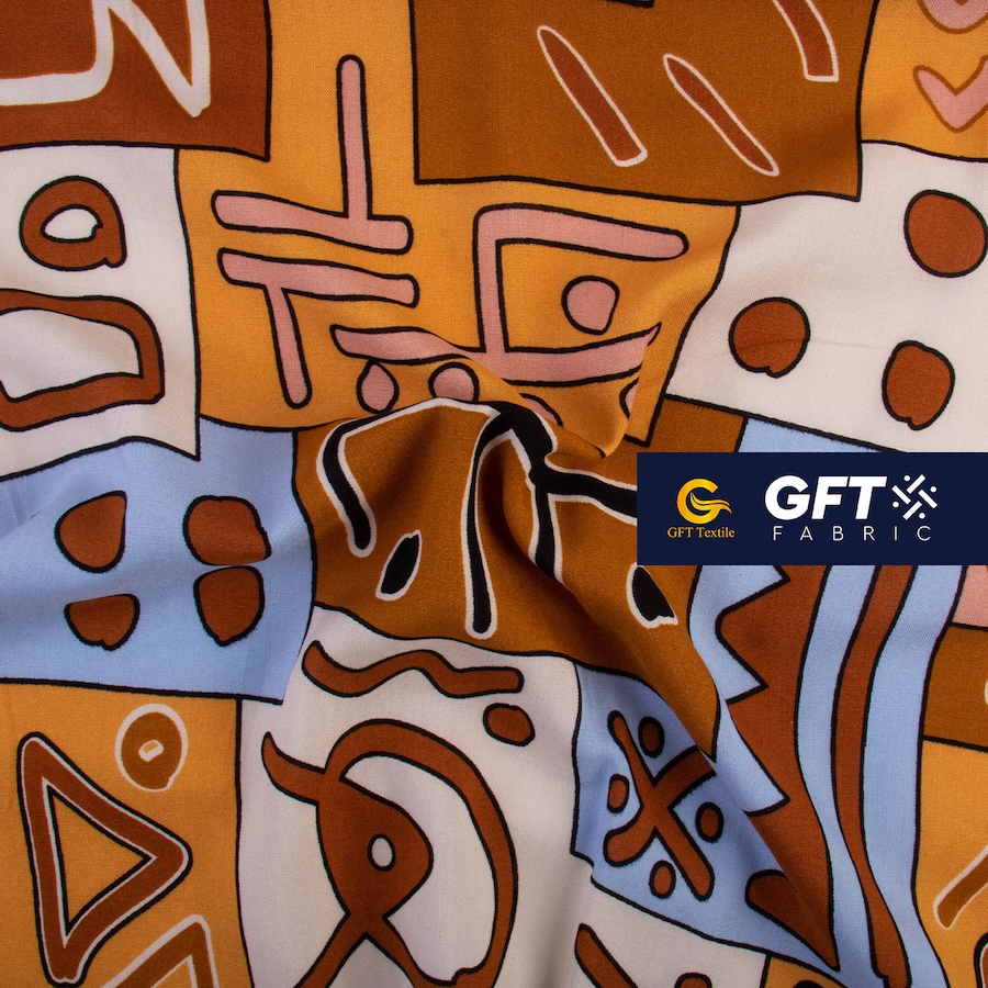 Challis Rayon Senefa Geo Ethnic Pattern -Print - Image 2