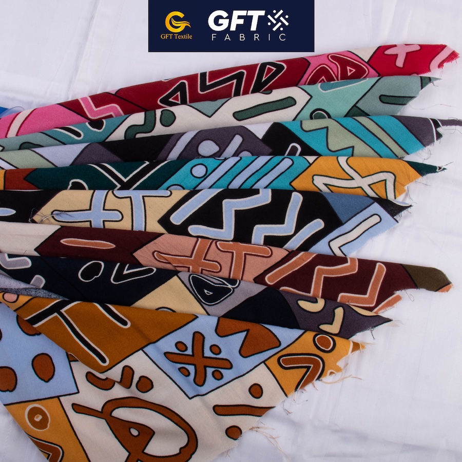 Challis Rayon Senefa Geo Ethnic Pattern -Print