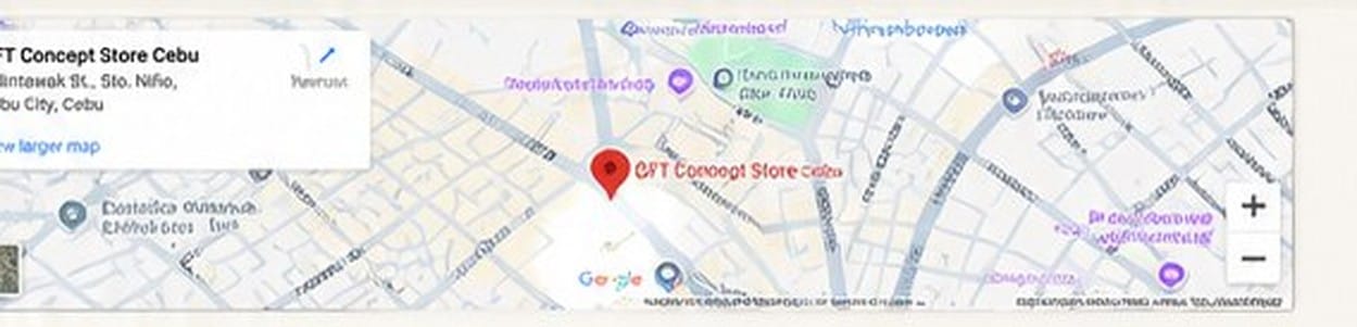 Map showing GFT Concept Store Cebu location
