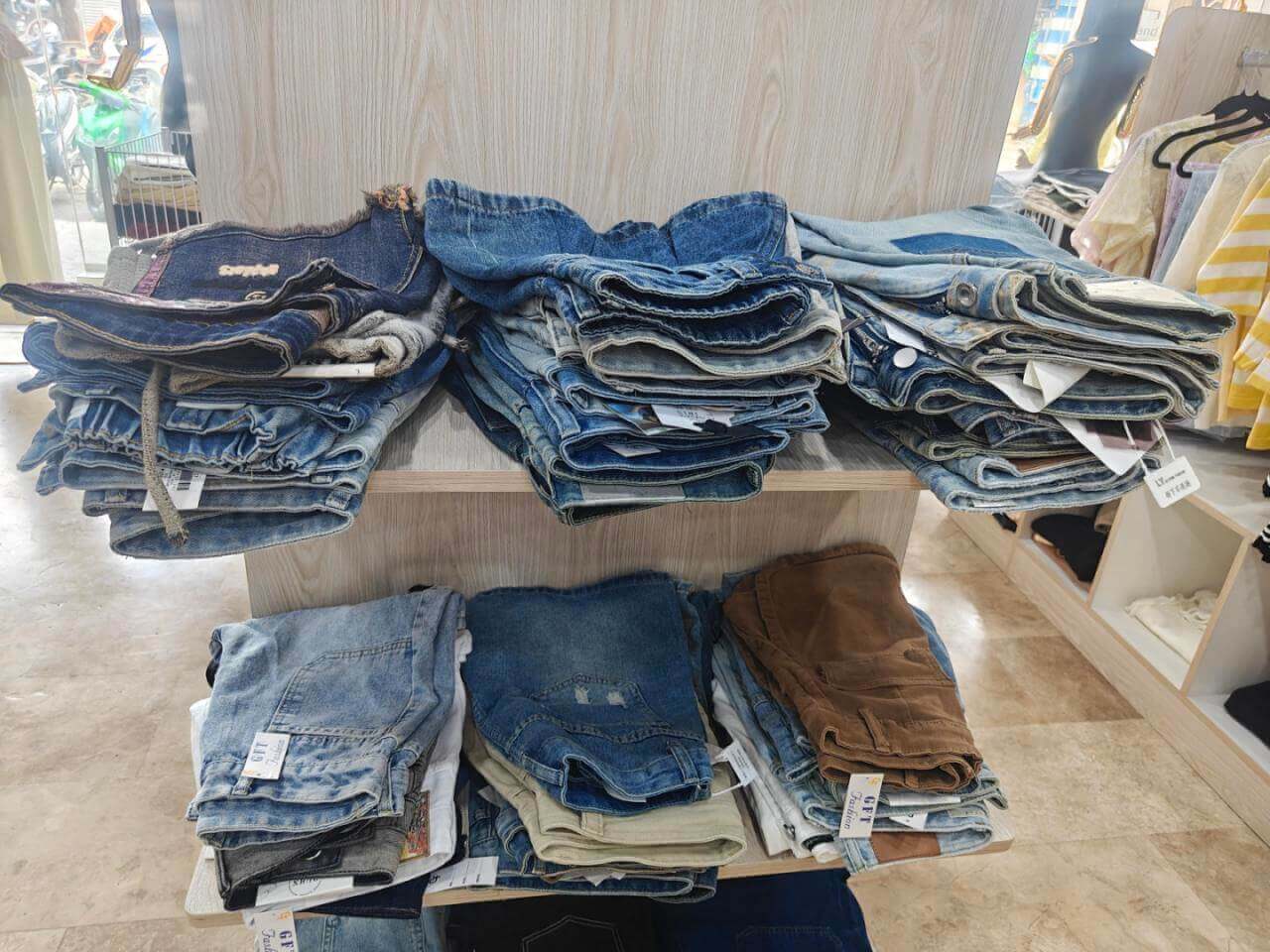ready-to-wear outfits inside the store