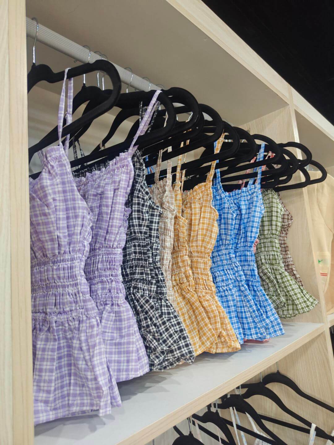 Inside the GFT Concept Store, with clothing on display